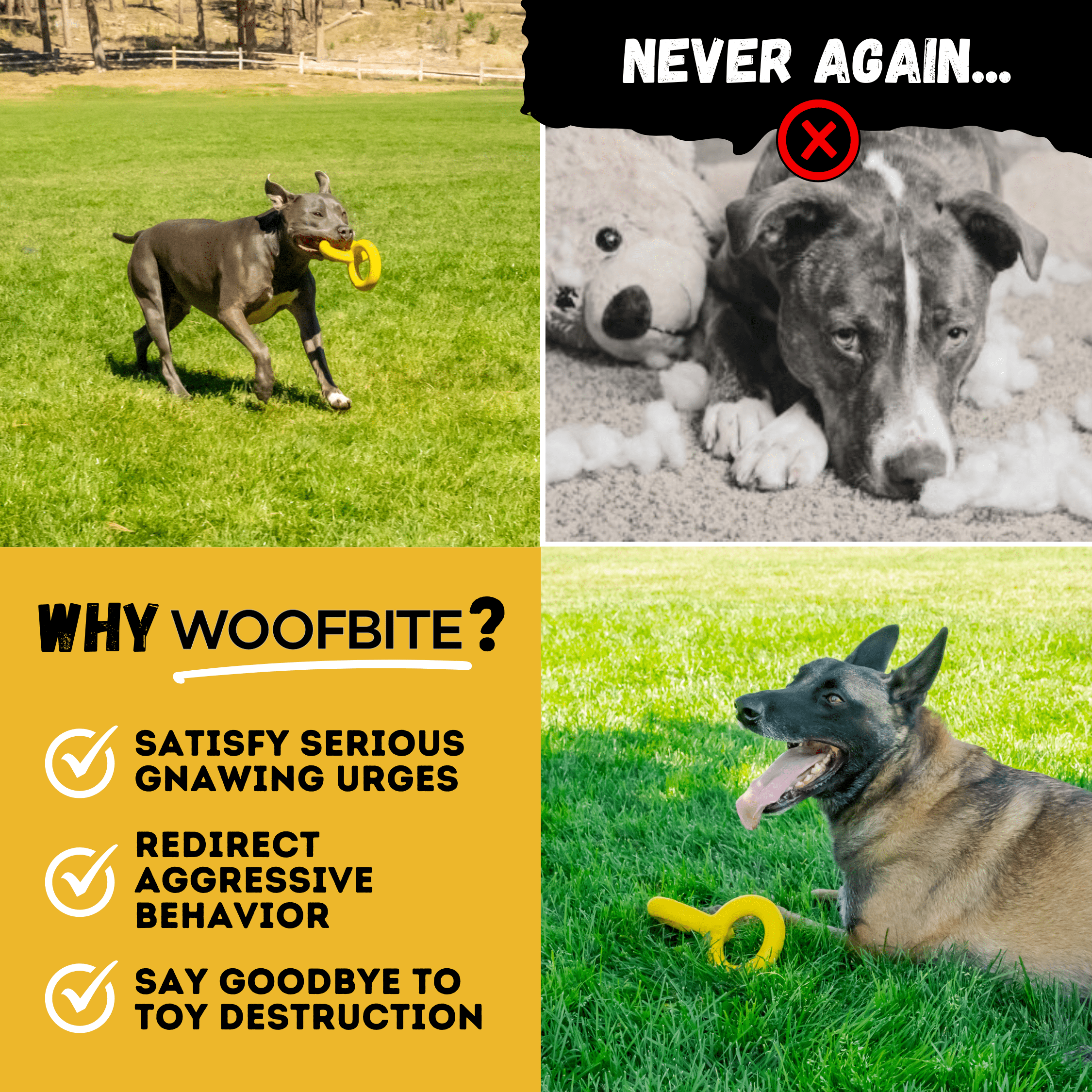 Tug Rings - Monster K9 Dog Toys
