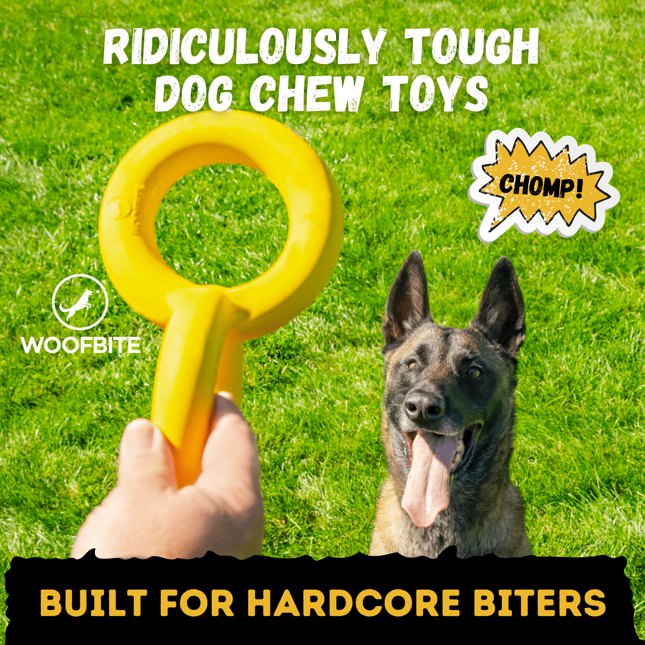 Tug Rings - Monster K9 Dog Toys