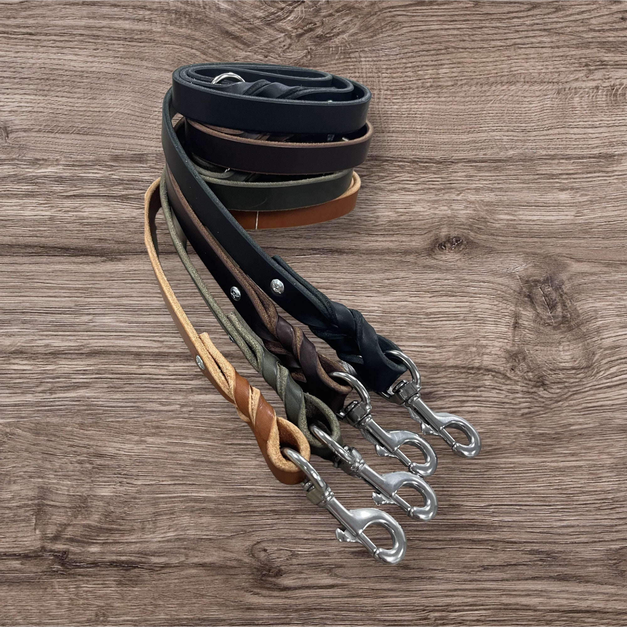 Dog Monster専用 Blackjacks Leather - Standard English Bridle Leash
