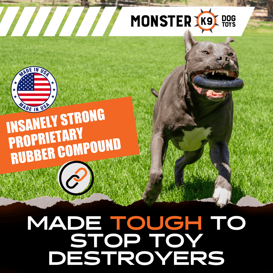 Ultra-Durable Chew Ring Toy - Lifetime Replacement Guarantee