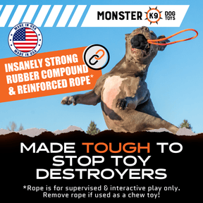 Rumble Rope Ball - Monster K9 Dog Toys