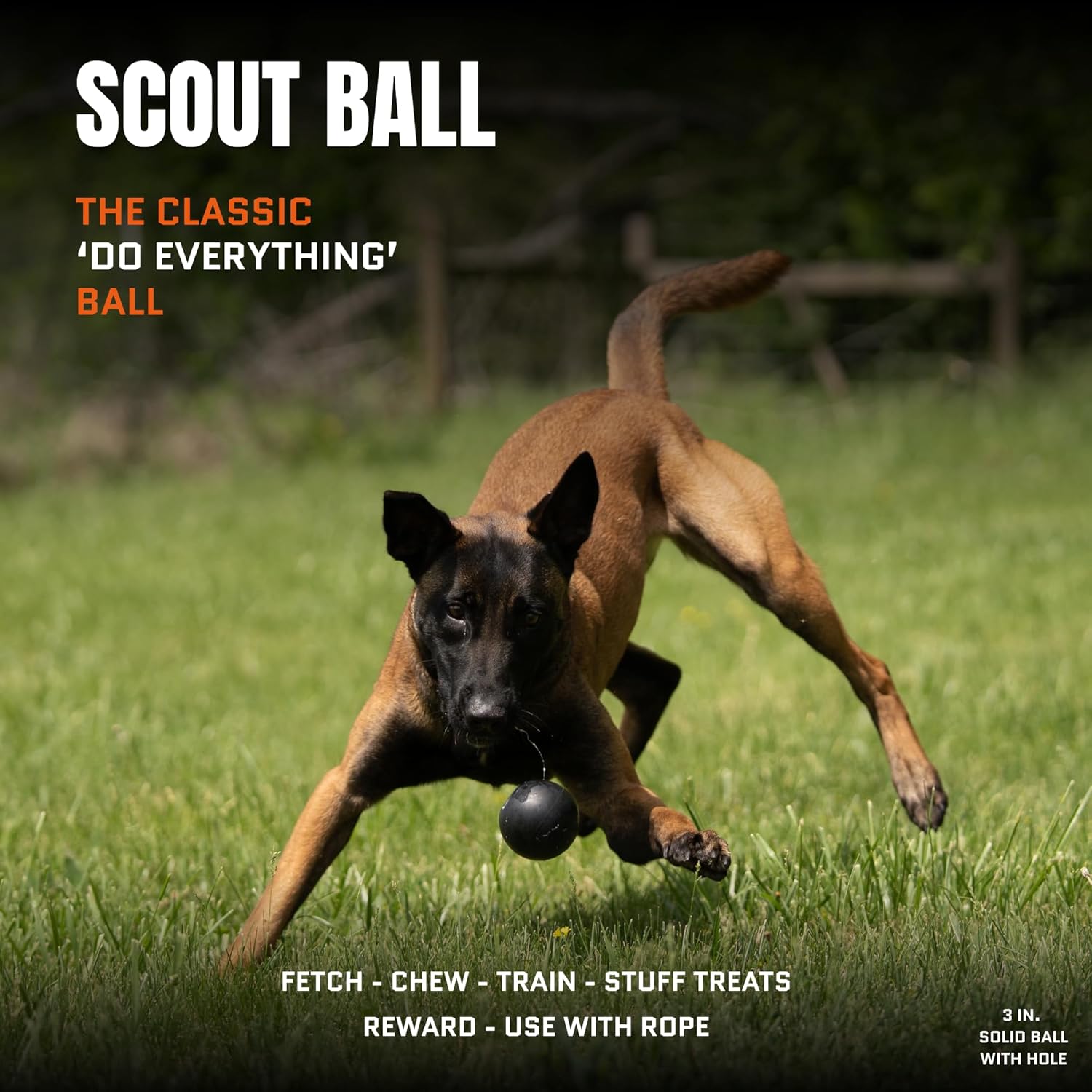 SCOUT BALL - Monster K9 Dog Toys