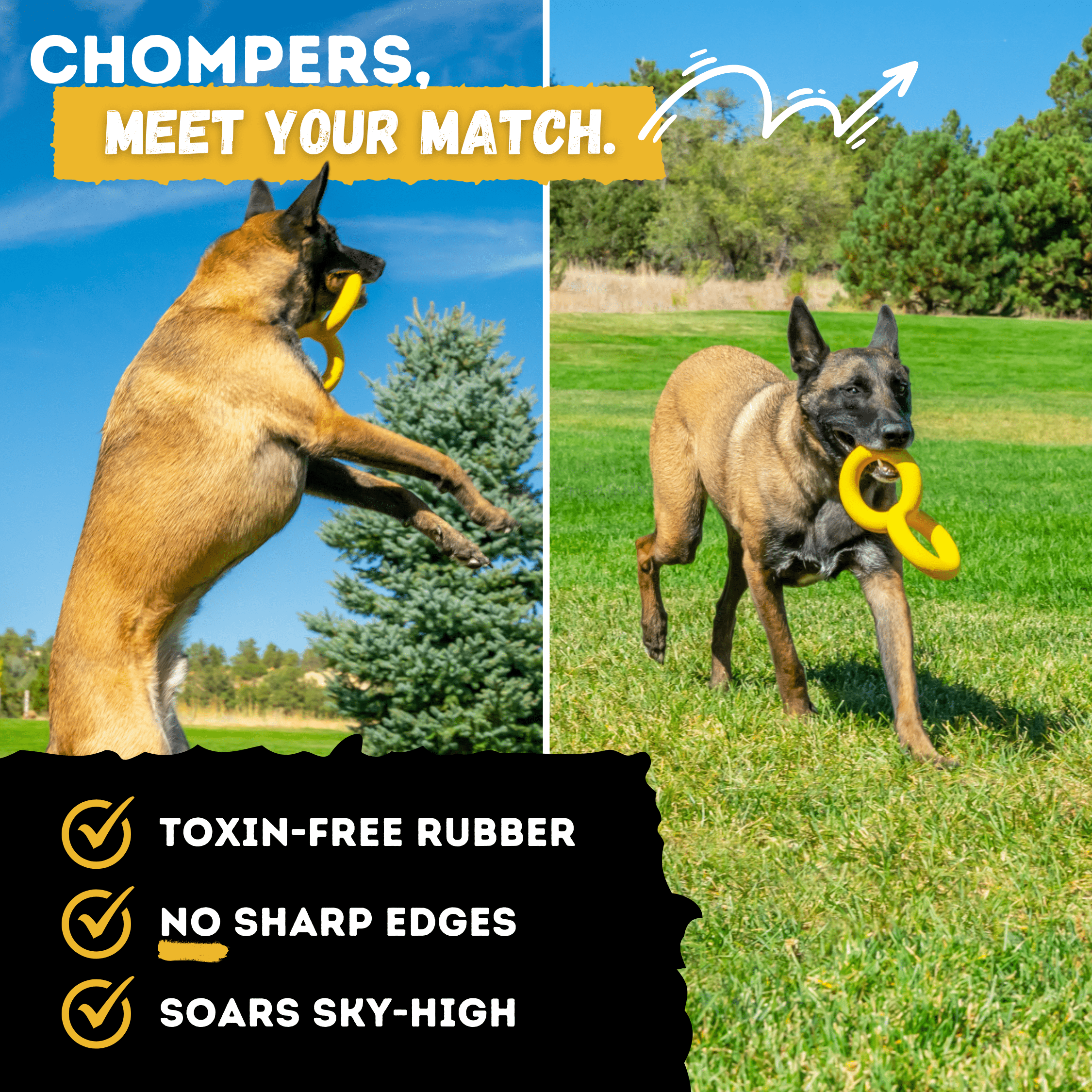 Tug Rings - Monster K9 Dog Toys