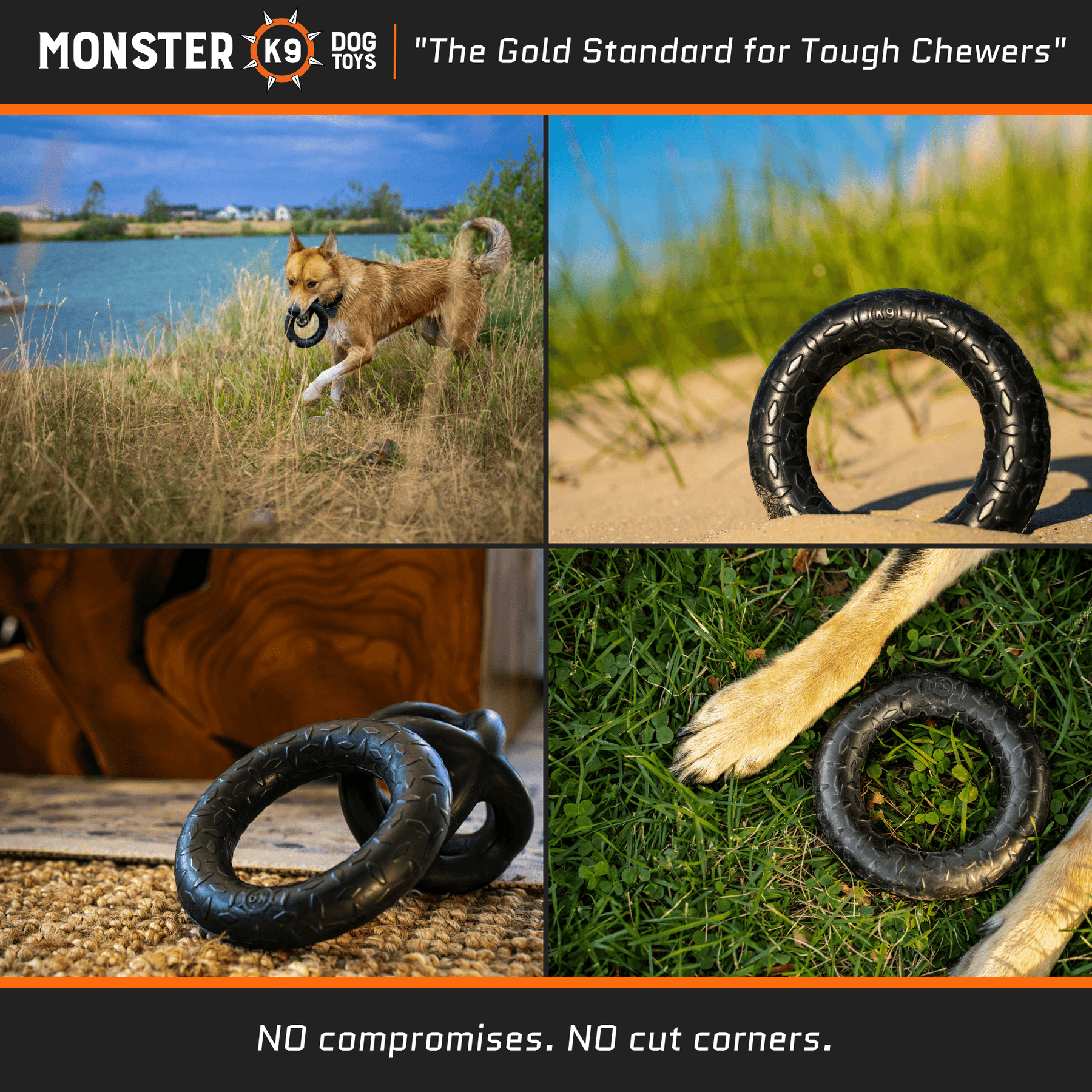 ULTRA DURABLE ChewRing - Monster K9 Dog Toys