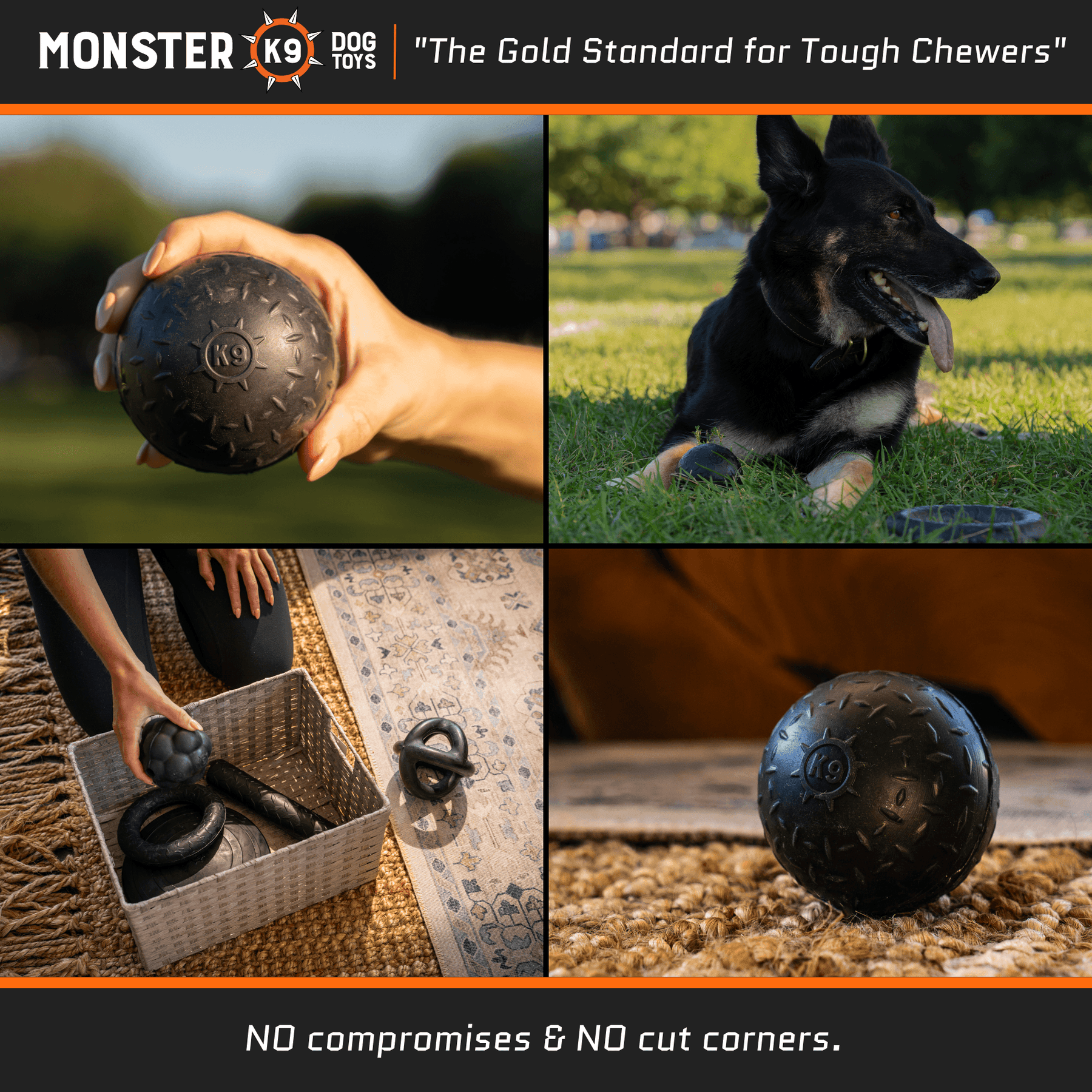 Ultra Durable Solid Ball - Monster K9 Dog Toys